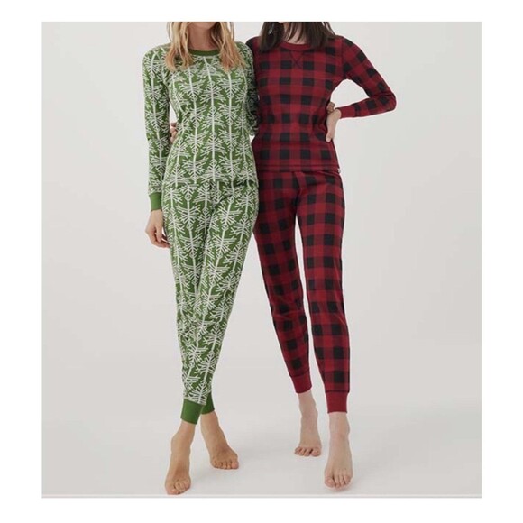 NWT Pact Dream Bigger organic pajamas S birch trees